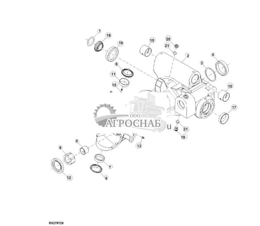 Картер моста, левый 